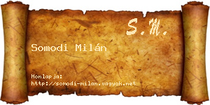 Somodi Milán névjegykártya